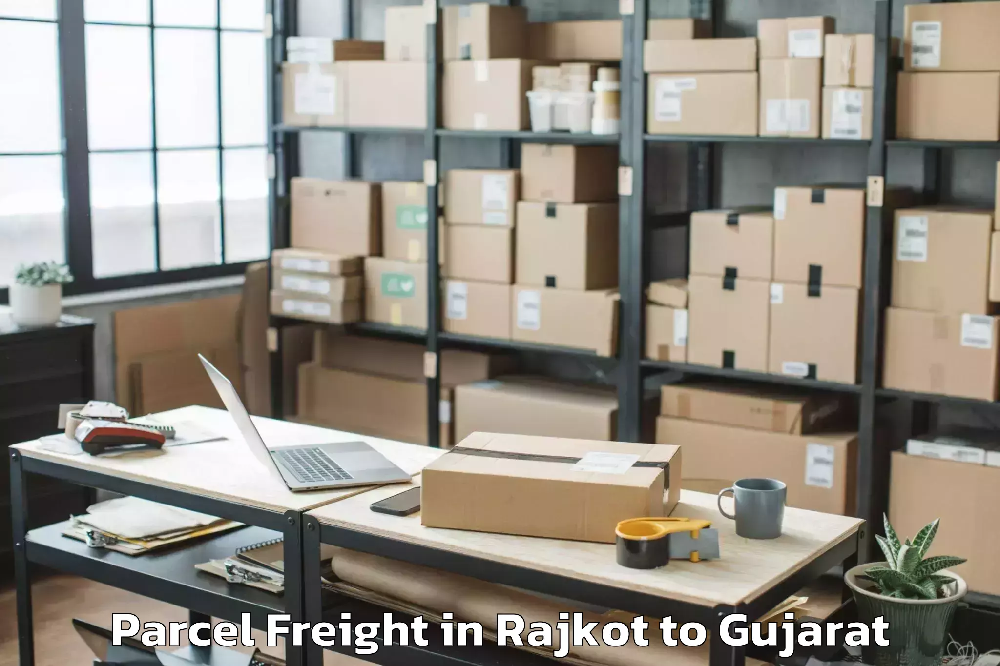 Affordable Rajkot to Govardhanpur Airport Jga Parcel Freight